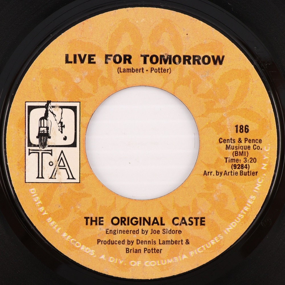 The Original Caste – One Tin Soldier / Live For Tomorrow 45 rpm 7" Single Record